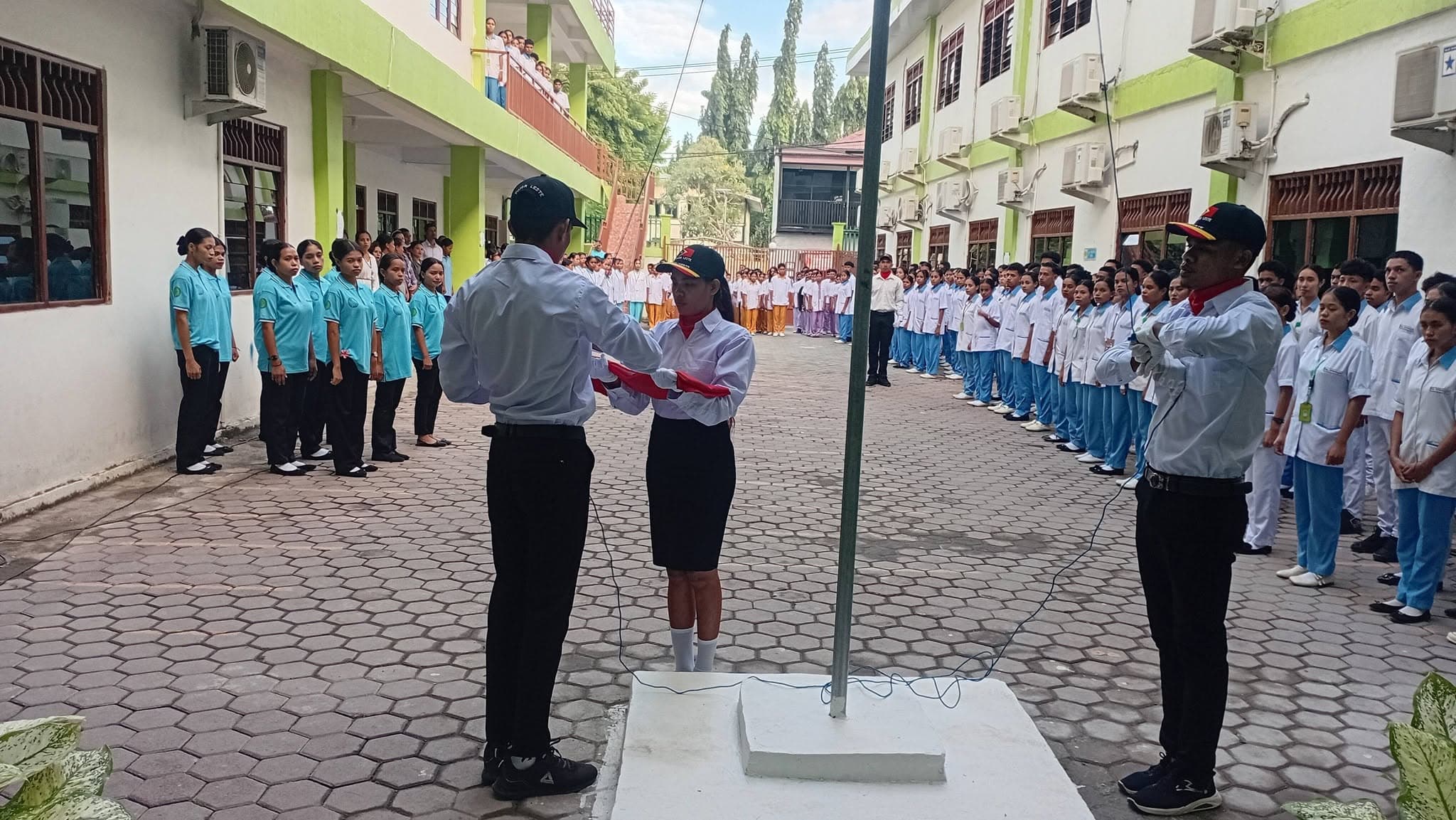 SERIMONIA ISAR BANDEIRA MENSAL - Instituto de Ciências da Saúde (ICS) Dili